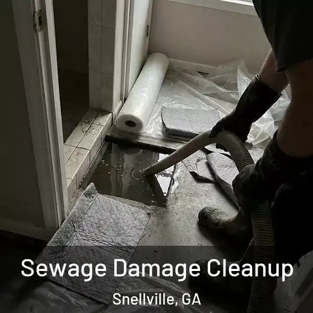  Sewage Damage Cleanup Snellville, GA